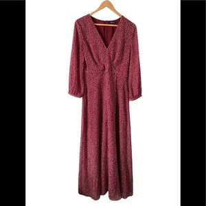 Madewell Midi Wrap Floral Dress Size Medium